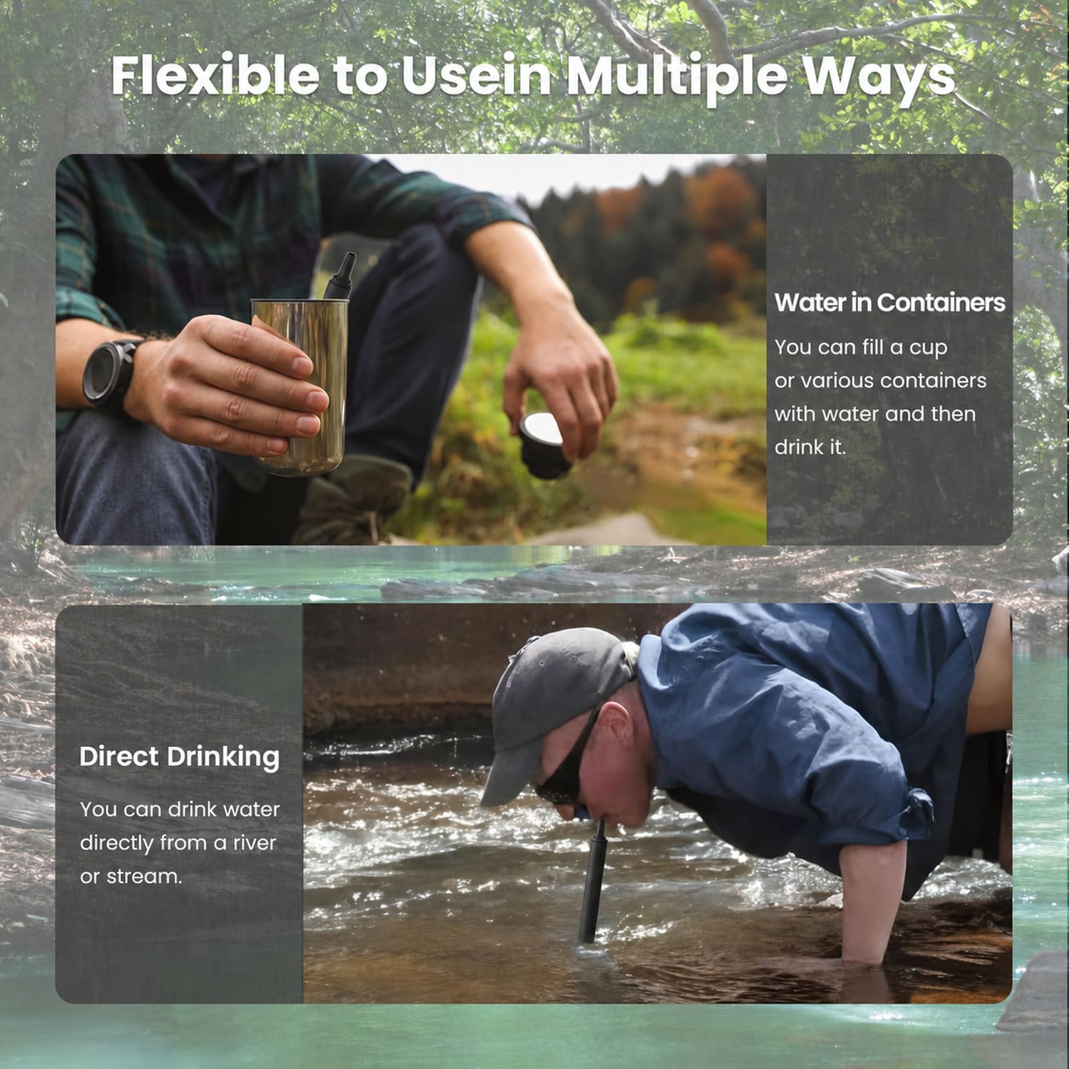 Personal Water Filter Straw Mini Size Purewell