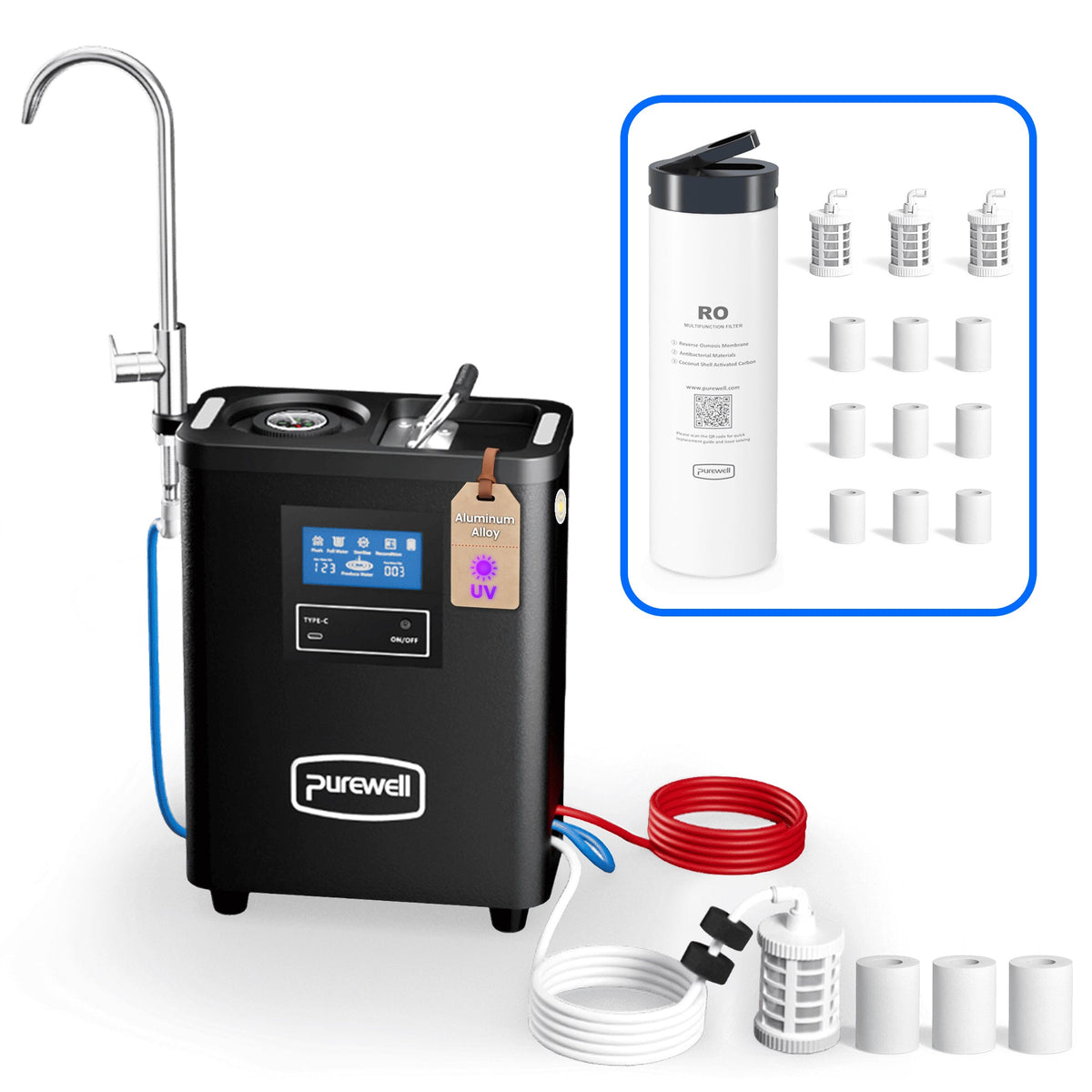 Portable RO Water Filter System(副本) Purewell