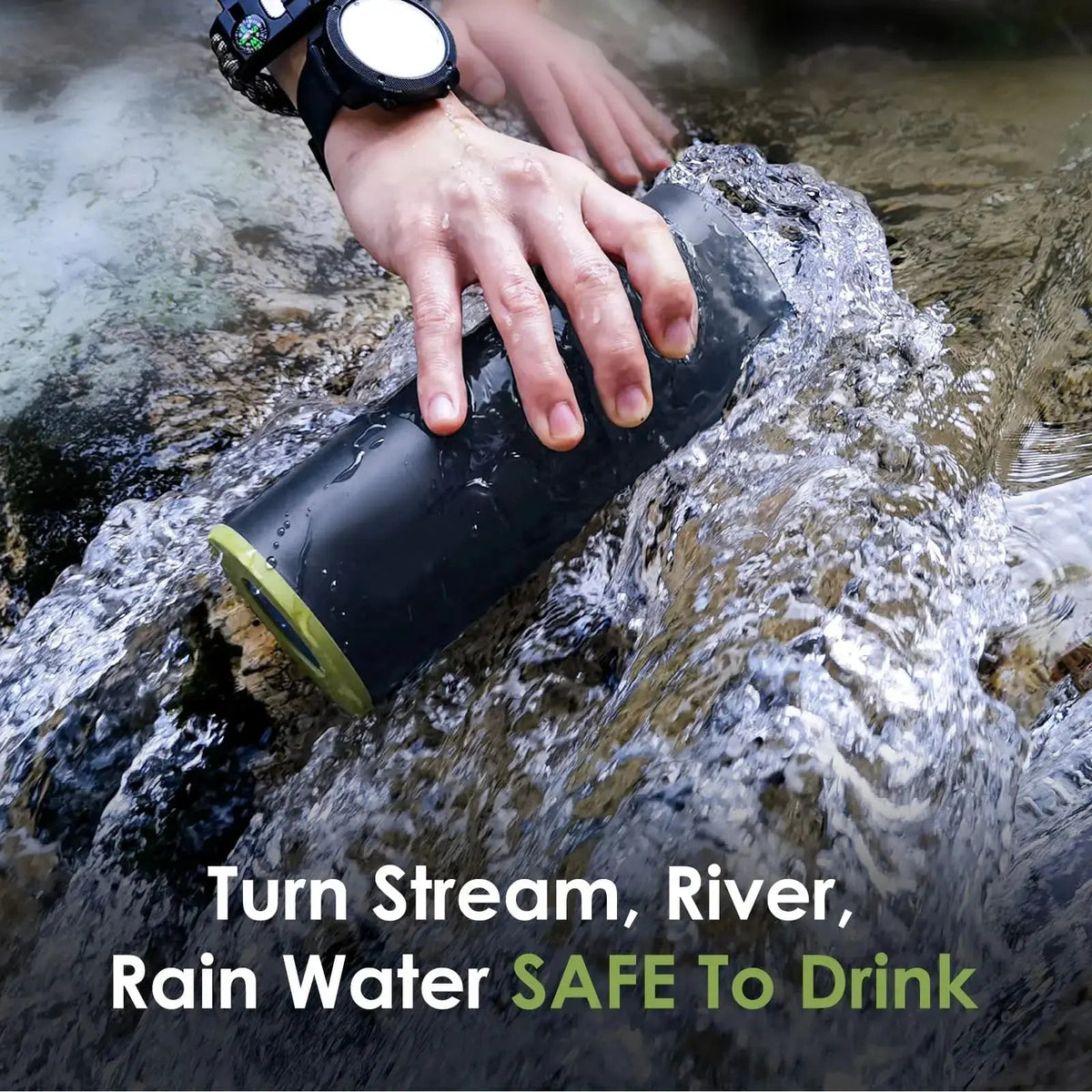 Portable Press Water Filter Bottle Purewell