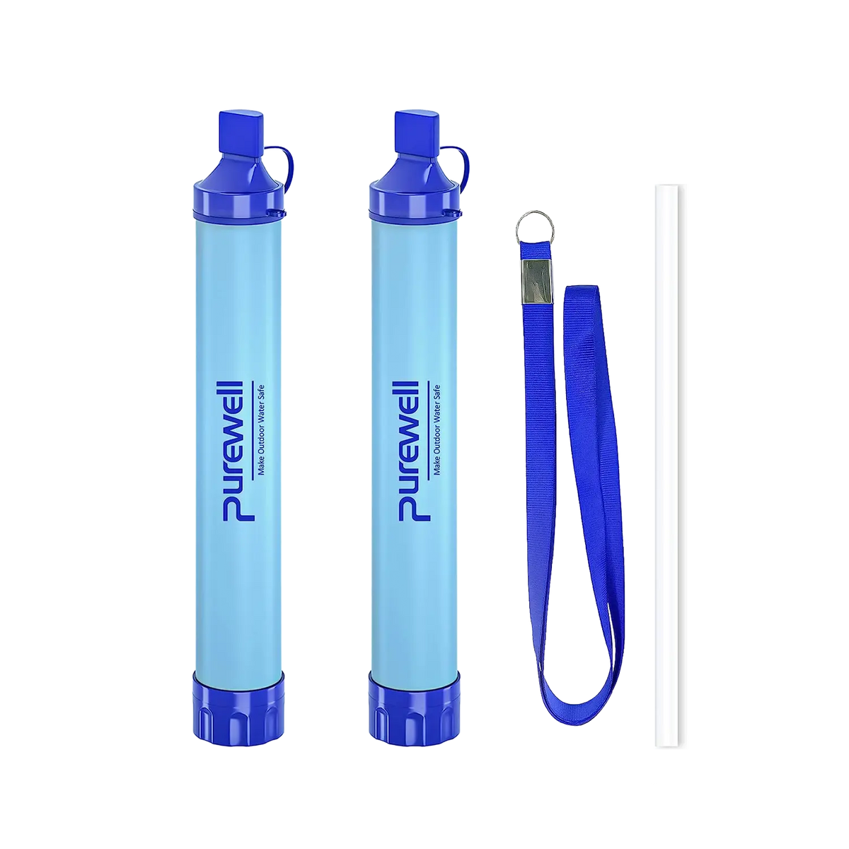 Purewell® - Outdoor Personal Water Filter Life Straw for Emergency, Camping, Hiking, Climbing, Backpacking Purewell