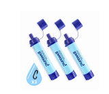 Purewell Personal Portable Water Filtration Straw, Ideal for Survival, Camping, Hiking, and Emergencies, Blue, 3-Pack Purewell