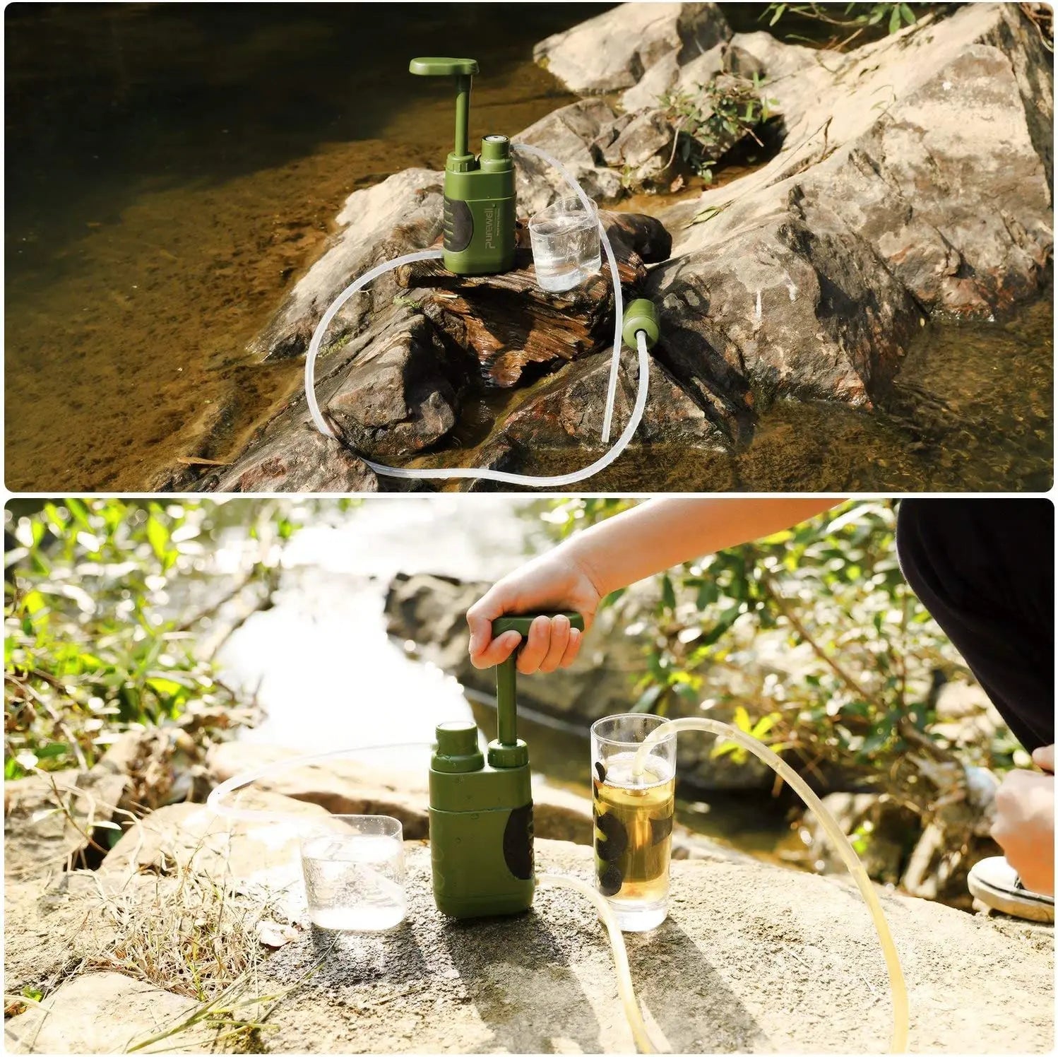 Portable Water Filter Straw Purifier for Survival Emergency Camping  Prepping Use