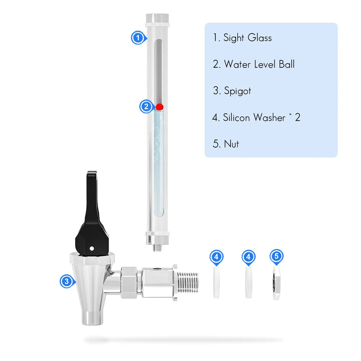Purewell Sight Glass Spigot Purewell Pro Gravity-Fed Water Filtration System
