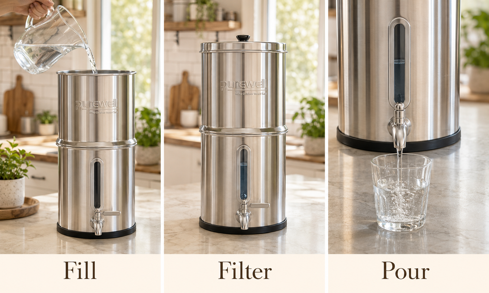 How often to replace a gravity water filter