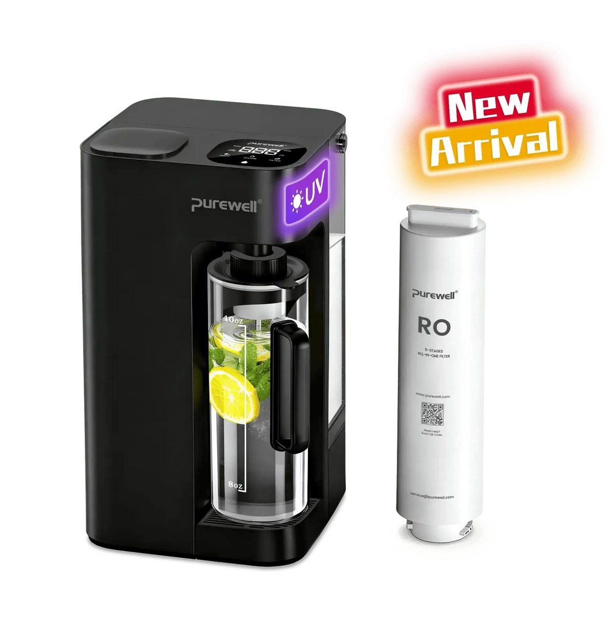 Purewell countertop reverse osmosis water filter