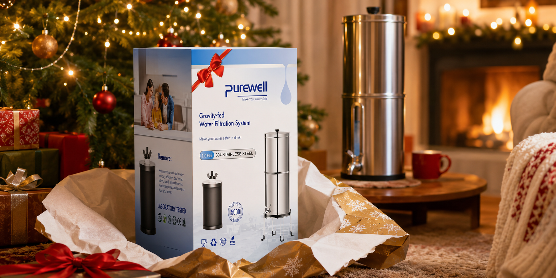 The Perfect Christmas Gift for Families: Filtered Water All Year