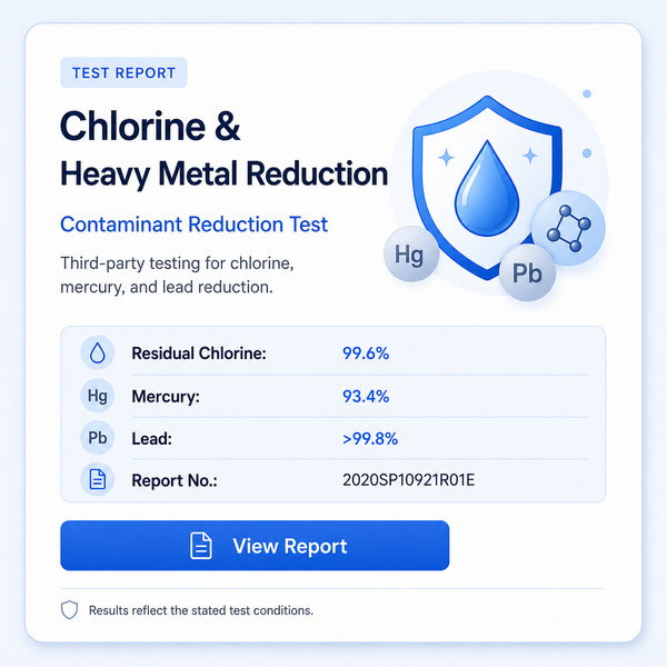 Chlorine & Heavy Metal Reduction Test Report