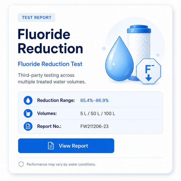 Fluoride Reduction Test Report