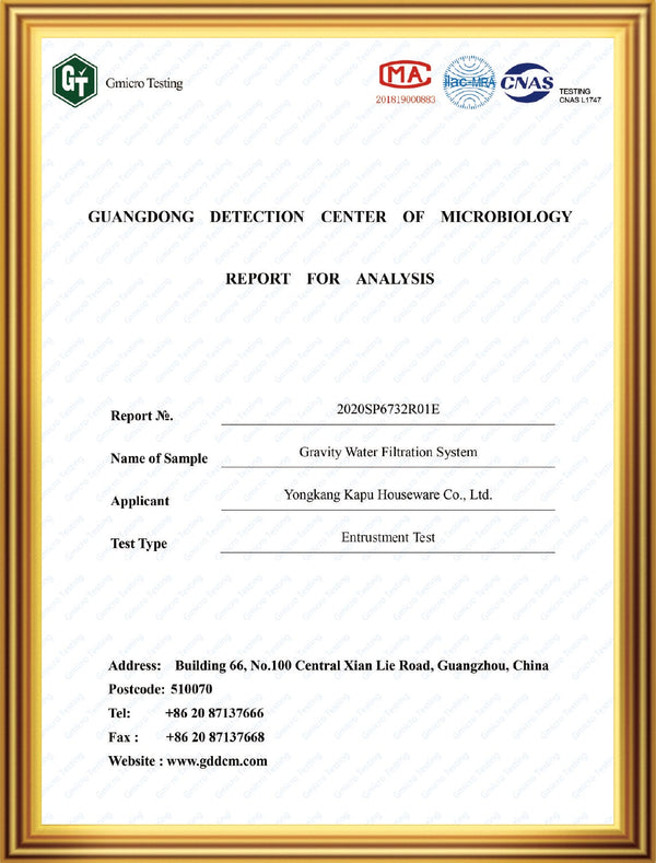 Fluoride Removal Efficacy