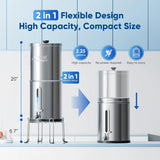 K Series Countertop Gravity Water Filter System 2.25 Gallon Purewell