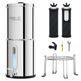 K Series Countertop Gravity Water Filter System 2.25 Gallon Purewell
