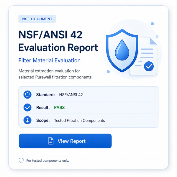 NSF/ANSI 42 Filter Material Evaluation