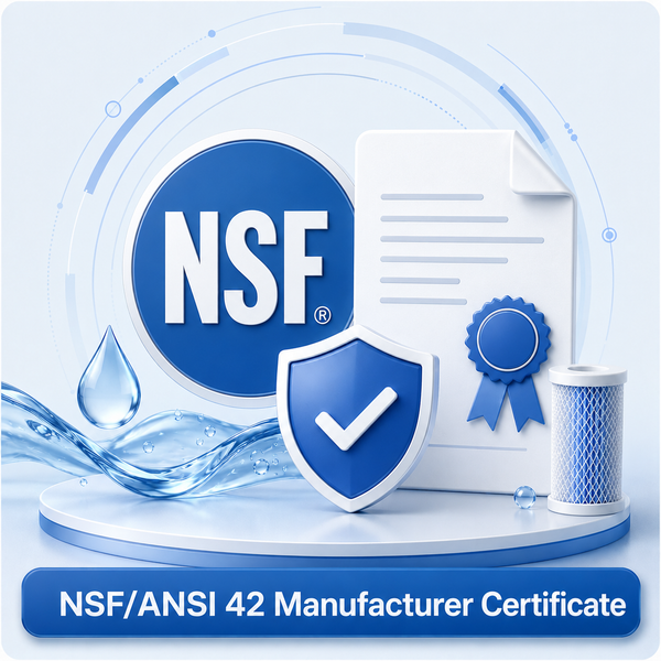 NSF/ANSI 42 Manufacturer Certificate
