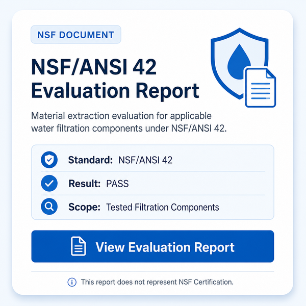 NSF/ANSI 42 Material Safety Evaluation