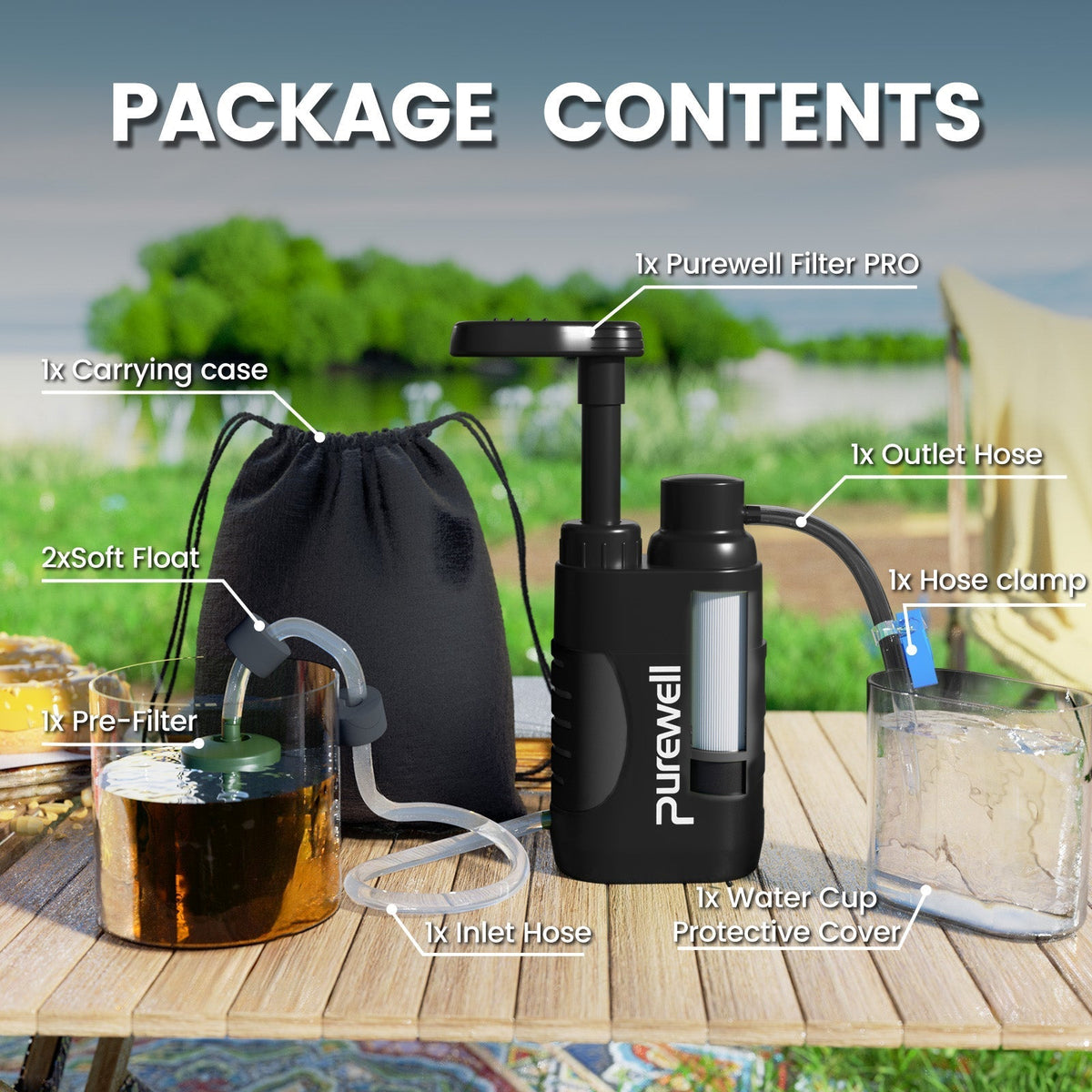 Outdoor Pump Water Filter Purewell