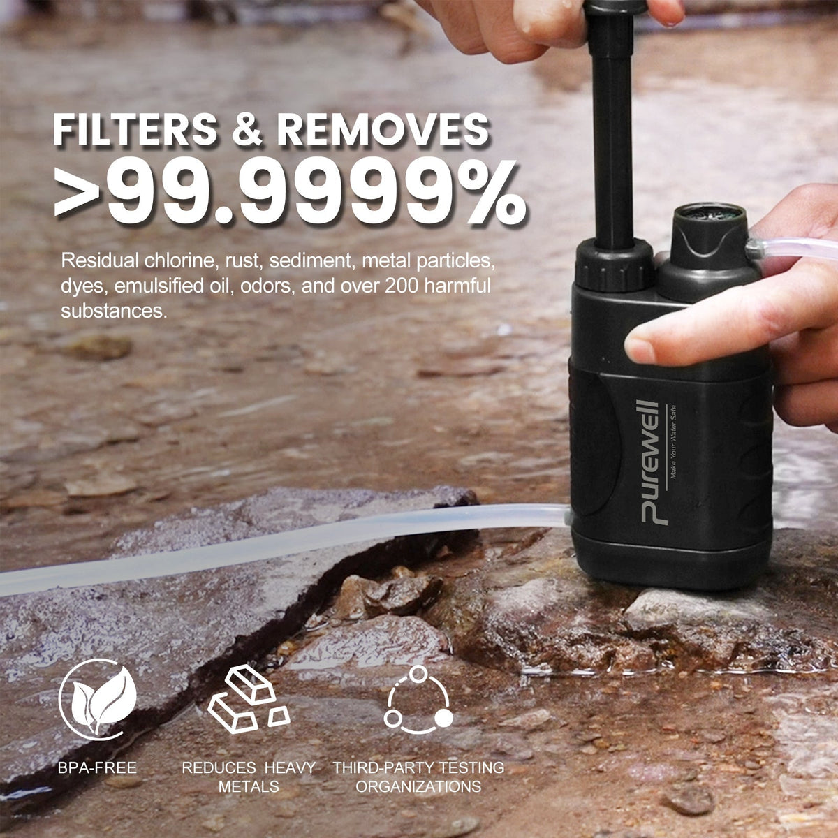 Outdoor Pump Water Filter Purewell