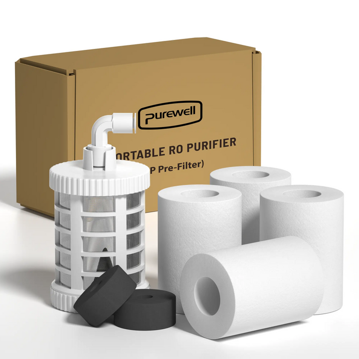 Portable RO Water Purifier NSF/SGS Certified, Remove PFOA, PFOS, Virus, Fluoride, Microplastic, TDS, For RV, Camping, Emergency, Disaster - Purewell® Purewell