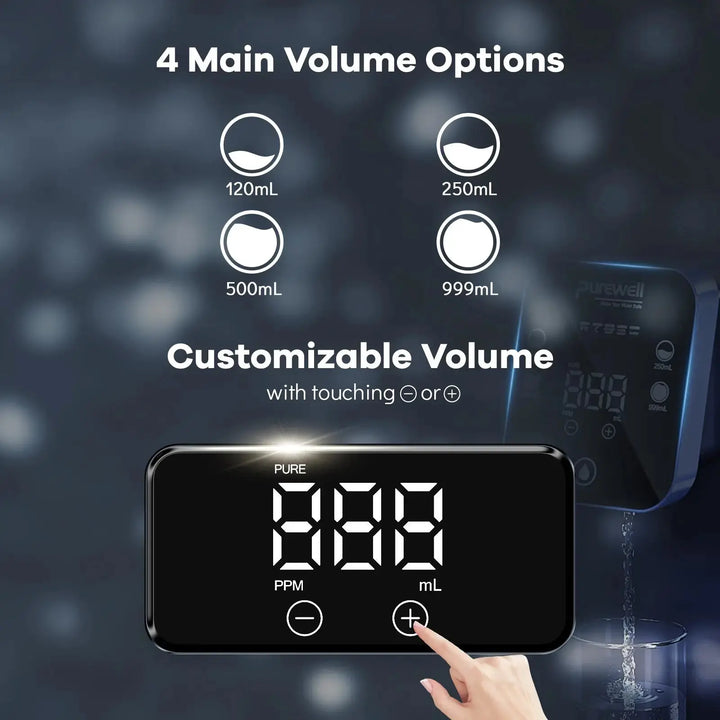 Portable RO Water Purifier NSF/SGS Certified, Remove ≥ 99.9999% Virus, Fluoride, Microplastic, TDS, For RV, Camping, Emergency, Disaster - Purewell® Purewell