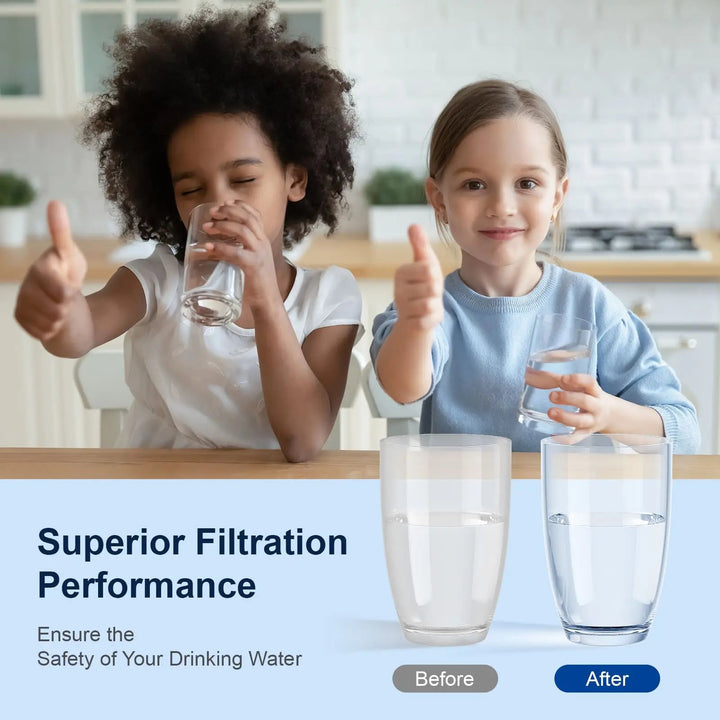Purewell® - 4-Stages Ceramic Water Filter Replacement, Remove 99% PFAS, Chlorine, Lead, Compatible with Berkey, ProOne & Doulton Gravity Water Filter System Purewell