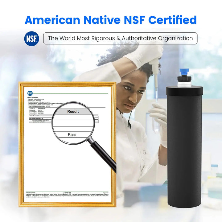 Purewell® - K Series - Black Carbon Water Filter Elements for Gravity-fed Water Filter System Purewell