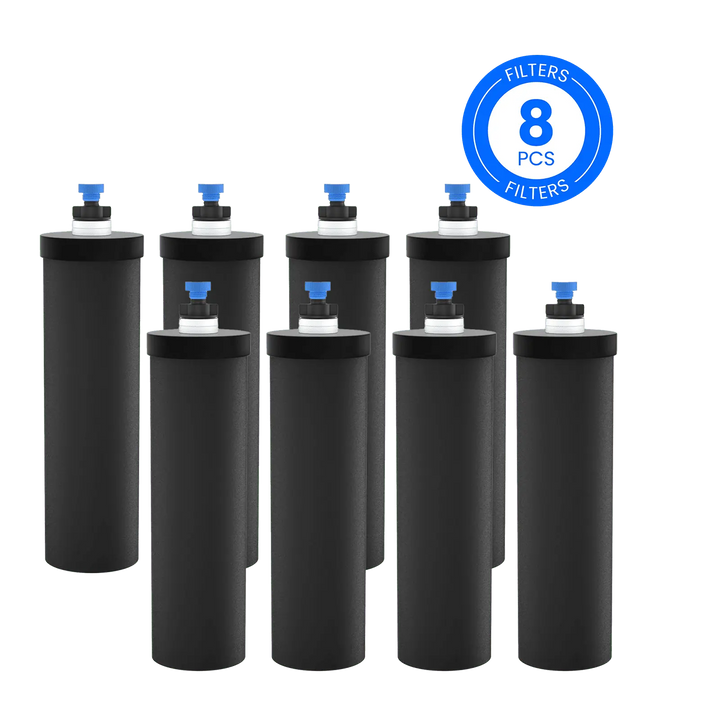 Purewell® - K Series - Black Carbon Water Filter Elements for Gravity-fed Water Filter System Purewell