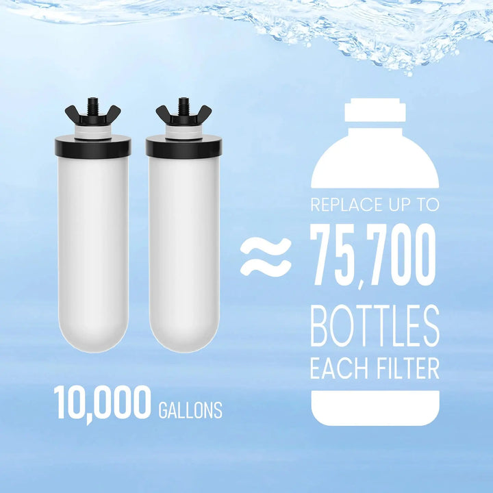 Purewell® - K Series - Ceramic Water Filter Elements for Gravity-fed Water Filter System Purewell