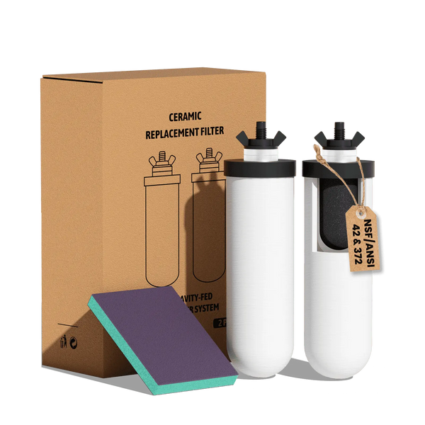 Purewell® - K Series - Ceramic Water Filter Elements for Gravity-fed Water Filter System Purewell