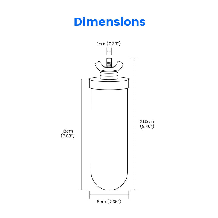 Purewell® - K Series - Ceramic Water Filter Elements for Gravity-fed Water Filter System Purewell