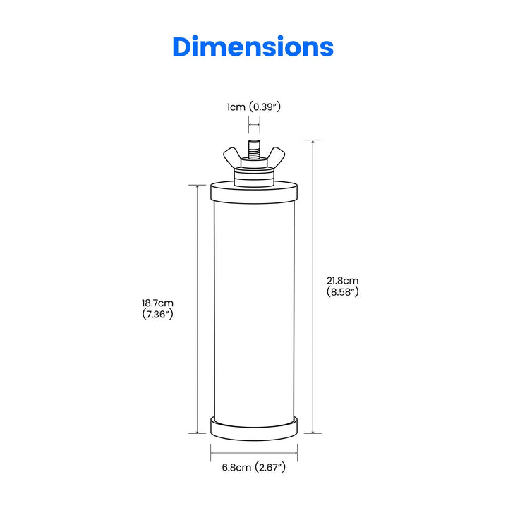 Purewell® - K Series - Replacement Black Carbon Water Filter Elements - 2 pcs / 4 pcs / 6 pcs / 8 pcs Purewell