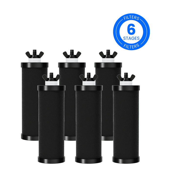Purewell® - K Series - Replacement Black Carbon Water Filter Elements - 2 pcs / 4 pcs / 6 pcs / 8 pcs Purewell