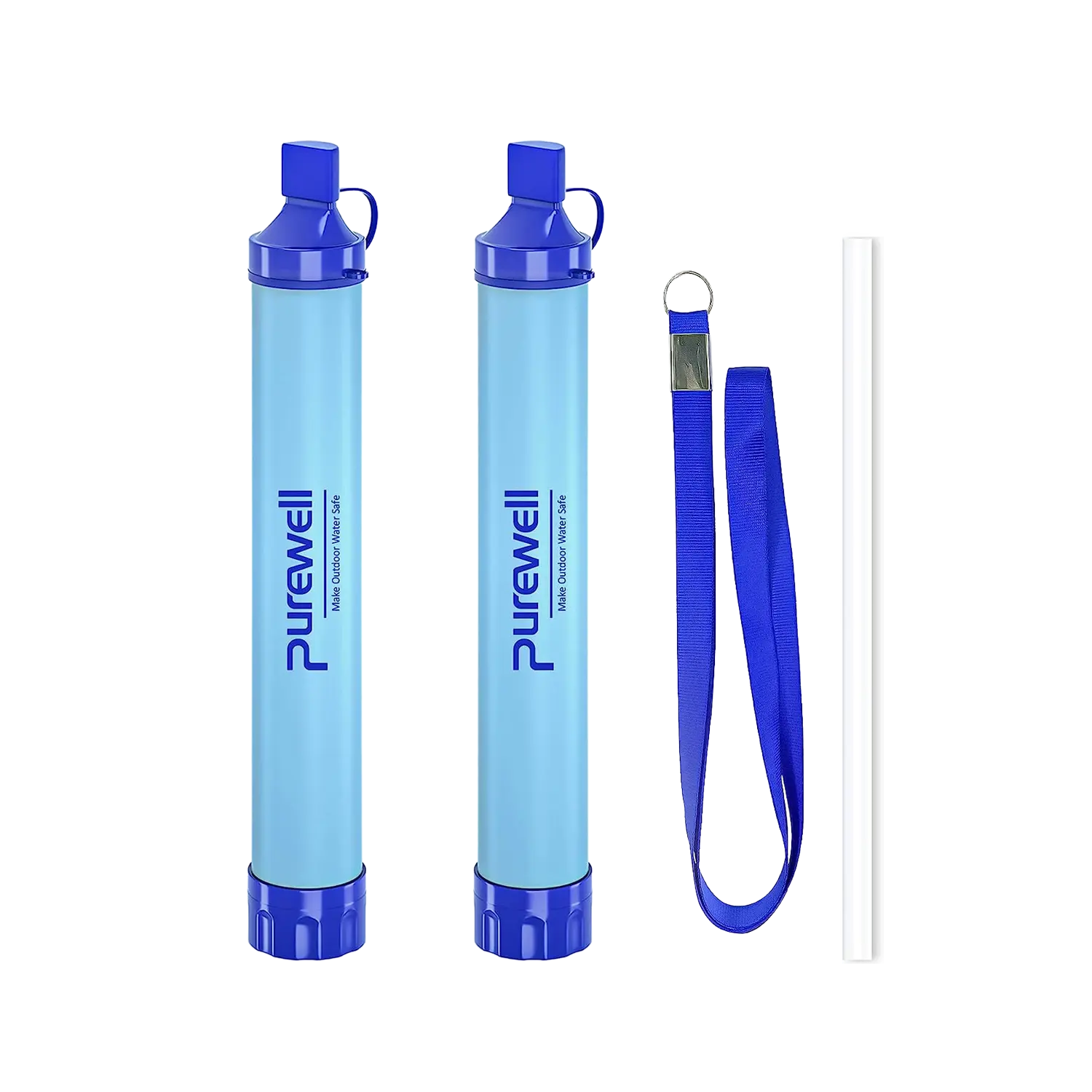 Purewell® - Outdoor Personal Water Filter Life Straw for Emergency, Camping, Hiking, Climbing, Backpacking Purewell