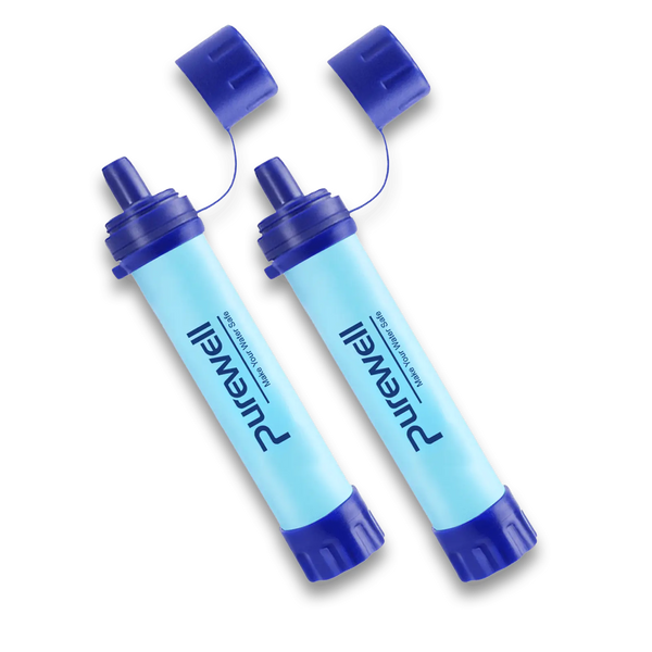 Purewell® - Outdoor Personal Water Filter Life Straw, 0.01μm, for Emergency, Camping, Hiking, Climbing, Backpacking Purewell