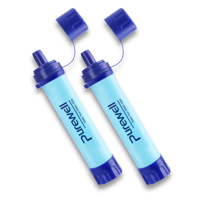 Purewell® - Outdoor Personal Water Filter Life Straw, 0.01μm, for Emergency, Camping, Hiking, Climbing, Backpacking Purewell
