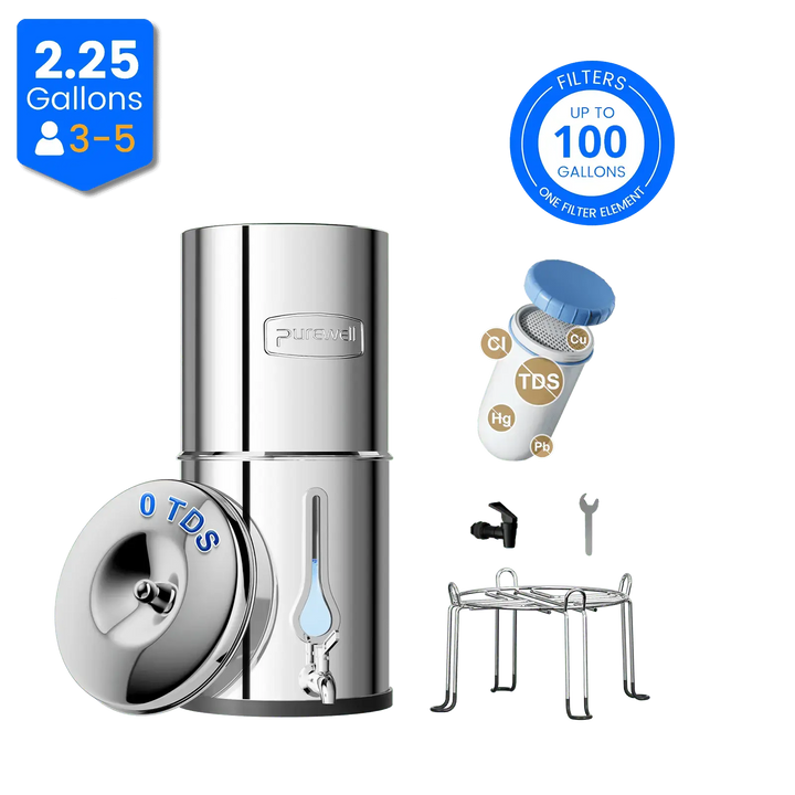 Purewell® - SF Series - Replacement Filter for SF Series Gravity-fed Water Filter System, Reduce TDS, 1 pc / 2 pcs / 4 pcs Purewell