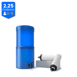 Purewell® – 2.25 Gallons Gravity-fed Water Filter System with Ceramic Filters - Plastic Containers Purewell