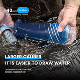 Purewell Collapsible Squeeze Bottle Water Filter System 1000ml for Trail Running, Through Hiking, Travel, Cycling, and Fishing blue Purewell